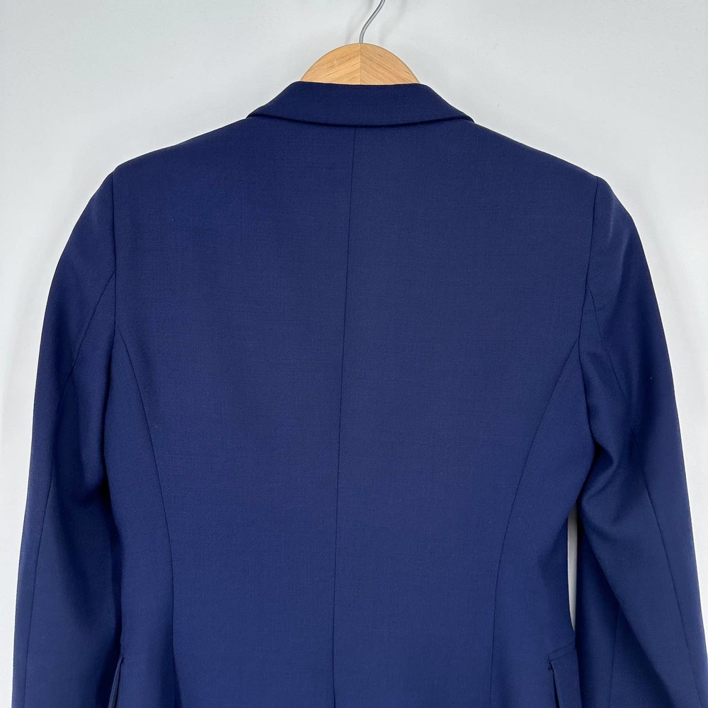 Equipment Anais Blazer Wool Blend Single Button Suit Jacket, Navy Blue - Picture 9 of 16
